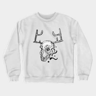 White animal skull Crewneck Sweatshirt